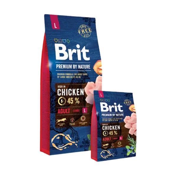 BRIT Premium by Nature Adult M Adulto Manzana, Pollo, Maíz 15 kg