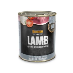 BELCANDO LATA CORDERO ARROZ Y TOMATE 800 GR