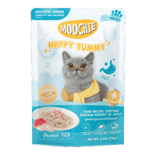 MOOCHIE HAPPY TUMMY ATUN Y POLLO 70GR