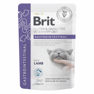 BRIT GF VET DIETS CAT POUCH GASTROINTESTINAL 85GR